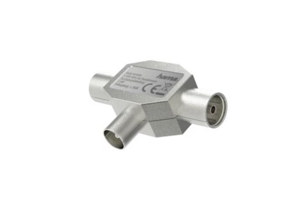Hama 00205237, Kaapelin jakaja, 4 - 1000 MHz, Hopea, Metalli, 22 dB, 1 kpl
