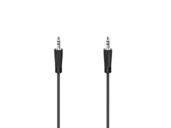Hama - Lydkabel - mini-phone stereo 3.5 mm hann til mini-phone stereo 3.5 mm hann - 1.5 m - svart