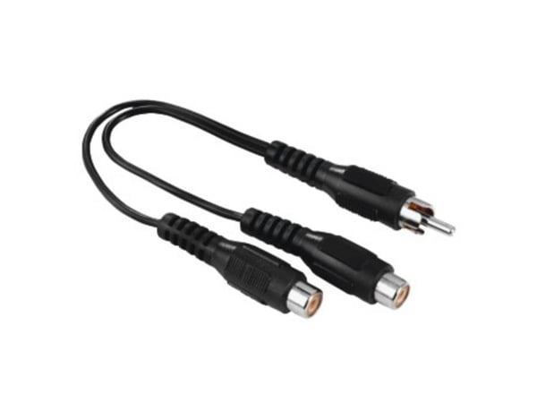 Hama 00205183, RCA, Hankjønn, 2 x RCA, Hunkjønn, Svart