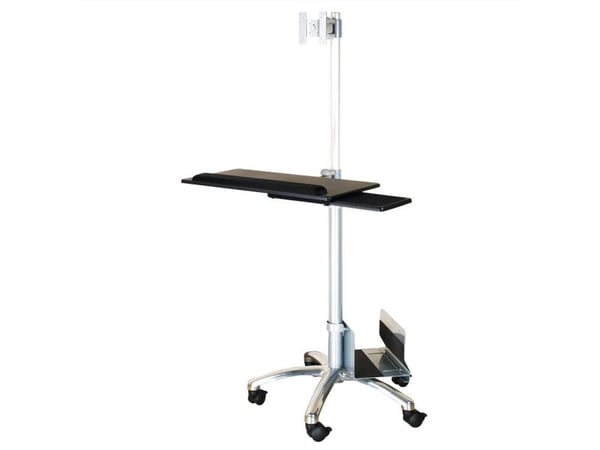 Value Mobile PC Cart, silver, 10 kg