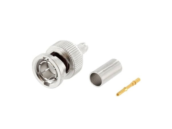 Telegärtner 100023508 100023508 HDTV-BNC-liitin Pistoke, suora 75 Ω 1 kpl