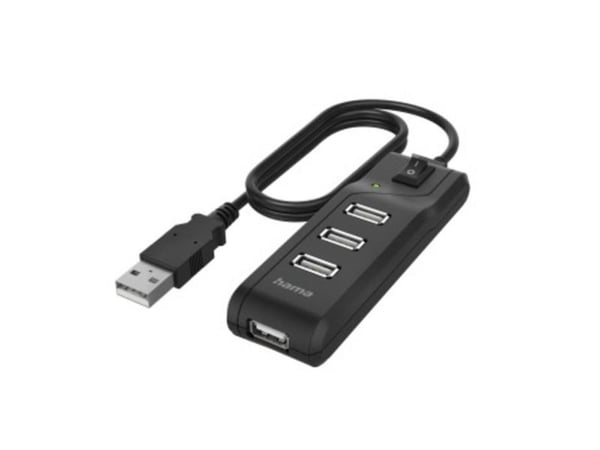 Hama - Hub - 4 x USB 2.0 - stasjonær