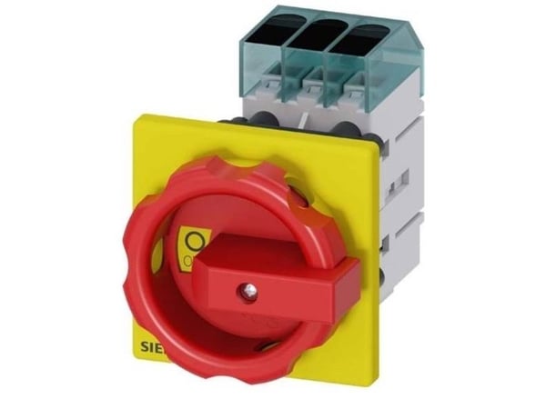 Lastfrånskiljarkontakt röd, gul 3-polig 16 mm² 63 A 690 V/AC Siemens 3LD34540TK53
