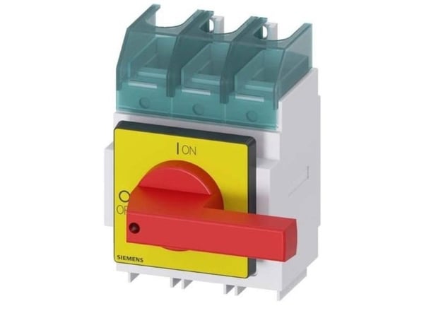 Siemensin kuormakytkin, punainen, keltainen, 3-napainen, 185 mm², 160 A, 690 V/AC, 3LD23300TK13, 3P, IP40, 169 mm, 220 mm, 300 mm, 195 mm