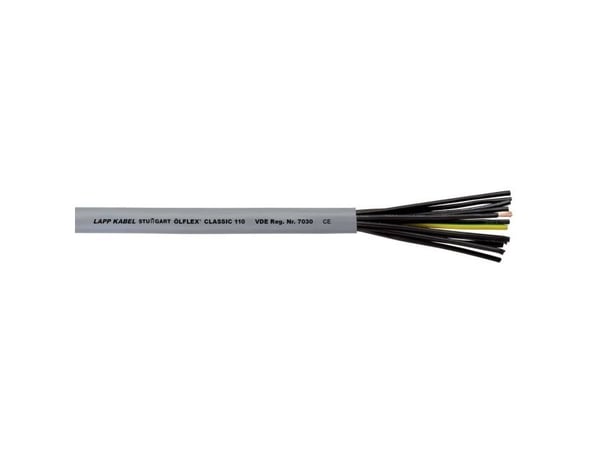 LAPP ÖLFLEX® CLASSIC 110 Styreledning 2 x 0,50 mm² Grå 1119752-100 100 m