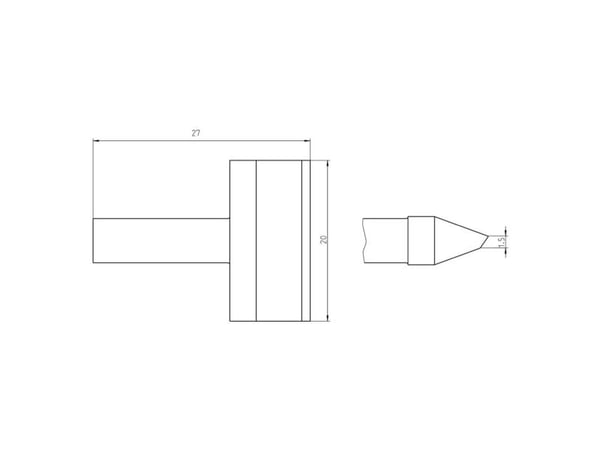 Weller RTU 200 K MS, Loddespiss, Weller, WXUP MS, 150 W, Sort, Rustfritt stål, 1 stykker