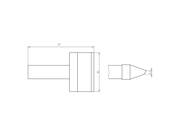 Weller RTU 160 K MS, Loddespiss, Weller, WXUP MS, 150 W, Sort, Rustfritt stål, 1 stykker