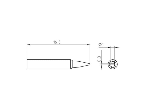 Weller RTP 010 S MS, Loddespiss, Weller, WXPP MS, 40 W, Sort, Rustfritt stål, 1 stykker