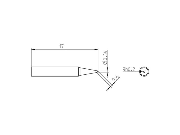 Weller RTP 004 B, Loddespiss, Weller, WXPP, 40 W, Sort, Rustfritt stål, 1 stykker