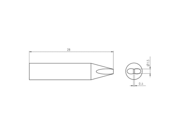 Weller RTU 015 S MS, Loddespiss, Weller, WXUP MS, 150 W, Sort, Rustfritt stål, 1 stykker
