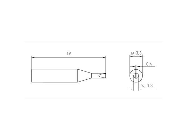 Weller RTM 013 S MS (RT 3MS), Lödspets, Weller, WXMP MS / WMRP MS, 40 W, Svart, Silver, 1 styck