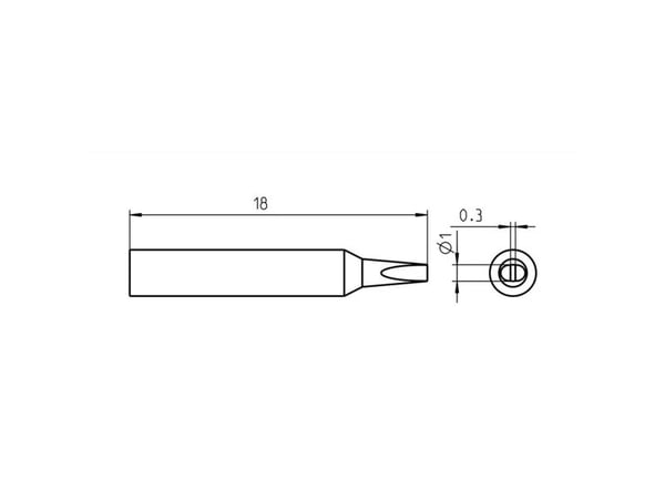 Weller RTM 010 S, Loddespiss, Weller, WXMP, WMRP, 40 W, Sort, Rustfritt stål, 1 stykker