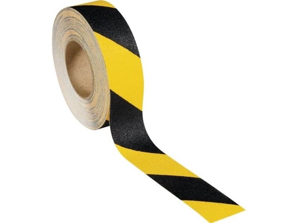Rocol RS43543 sklisikre belegg (L x B) 18,25 m x 50 mm sort/gul