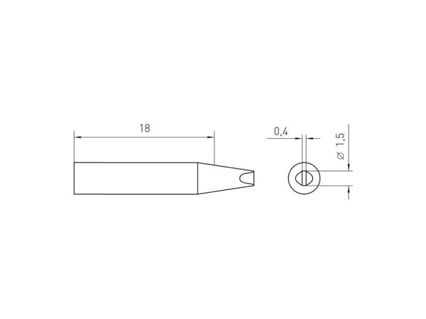 Weller RTM 015 S MS (RT 4MS), Juotoskärki, Weller, WXMP MS / WMRP MS, 40 W, Musta, 1 kpl