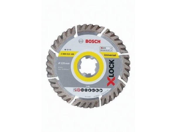 Bosch X-LOCK diamantskæreskive universal, 125 x 22,23 mm