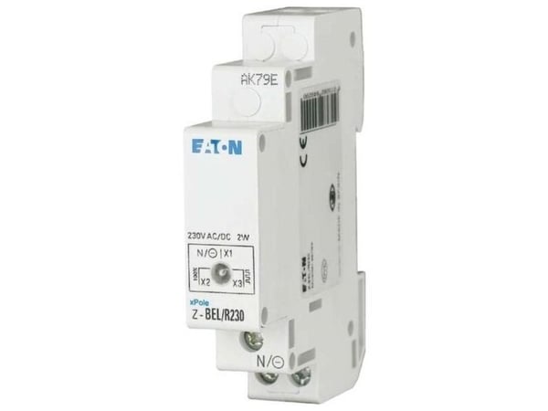 Eaton enkelt kontroll-/signallampe Z-EL/G230 rød - 284921