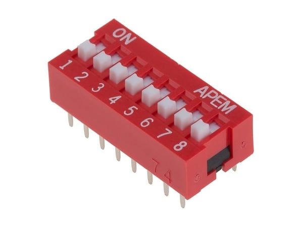 APEM NDS-08-V NDS-08-V DIP-bryter Poltal 8 Standard 1 stk