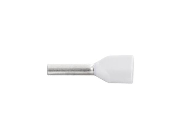 Vogt Verbindungstechnik 470108D Kaksoiskaapelikengät 0,5 mm² Osittain eristetty Valkoinen 100 kpl