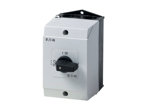 Eaton P1-25/I2, Vipukytkin, 3P, Musta, Valkoinen, IP65, 100 mm, 107 mm