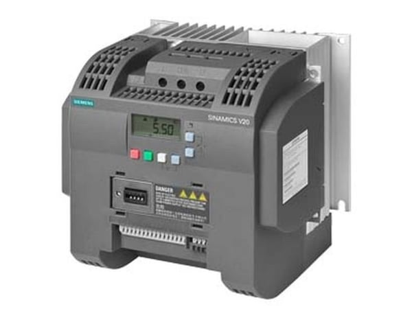 Siemens växelriktare Uwe=400V, Uwy=3x400V/12,5A 5,5kW Sinamics V20 (6SL3210-5BE25-5UV0)