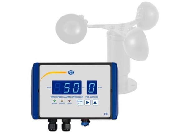 PCE Instruments Anemometri Kalibroitu (ISO) 0-50 m/s