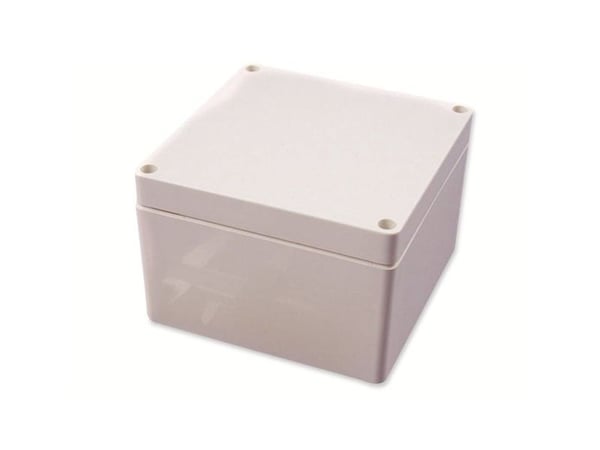 Hammond Electronics 1554PGY universalkabinett 120 x 120 x 80 ABS gråhvit (RAL 7035) 1 stk