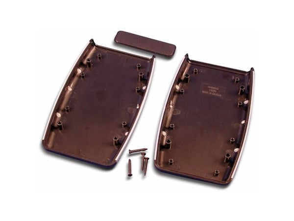 Hammond Electronics 1553DBK Hånd-kaappi 147 x 89 x 25 ABS Sort, Gråhvid (RAL 7035) 1 kpl 1 stk
