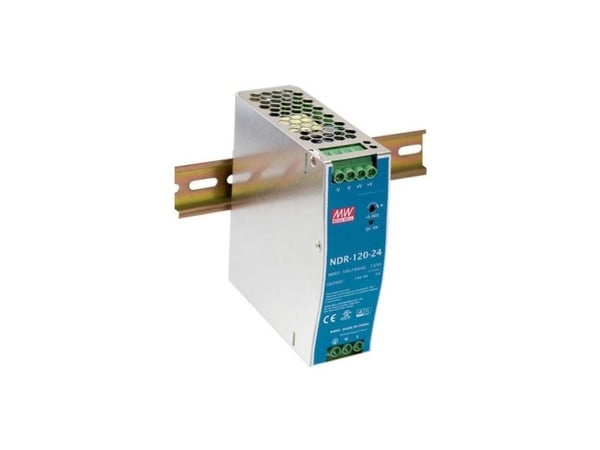 MEAN WELL NDR-120-12, 120 W, 115 - 230 V, 47 - 63 Hz, 1.3 A, 16 ms, 85,5%
