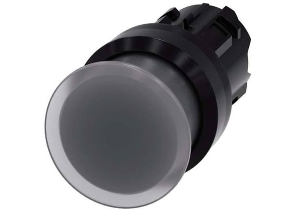 Siemens 3SU1001-1AD70-0AA0 sieni-painonappi, 22 mm, pyöreä, kirkas, 25 g, 145 mm, 90 mm, 40 mm
