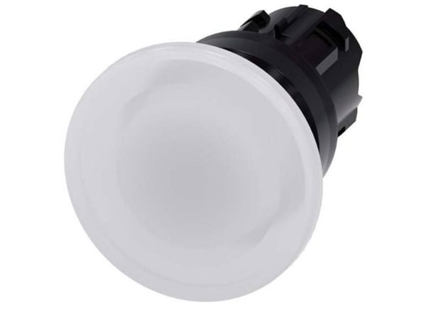 Siemens 3SU10011BD600AA0 3SU1001-1BD60-0AA0 Painike Eturengas muovipainike Musta, valkoinen 1 kpl