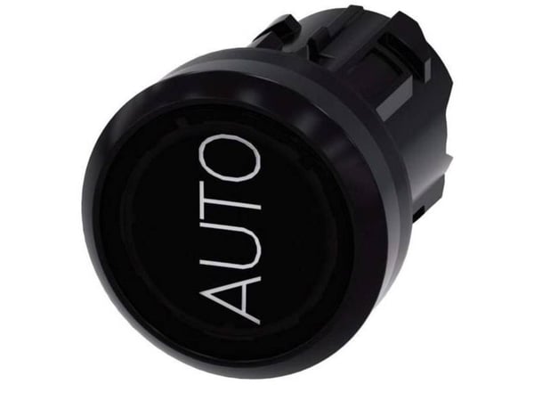 Siemens 3SU1001-0AB10-0AQ0 Trykknapp 22 mm rund svart, 15 g, 103 mm, 75 mm, 32 mm