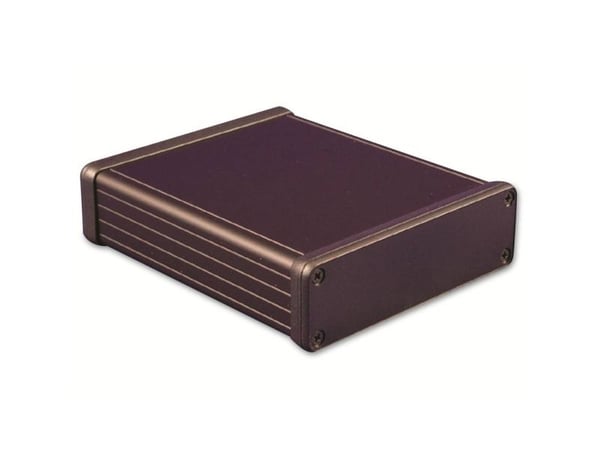 Hammond Electronics 1455L1202BK profilkabinet 120 x 103 x 30,5 aluminium svart (1 stk.)