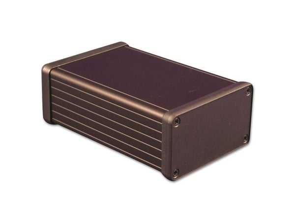 Hammond Electronics 1455K1202BK profil-kabinet 120 x 78 x 43 aluminium svart 1 stk