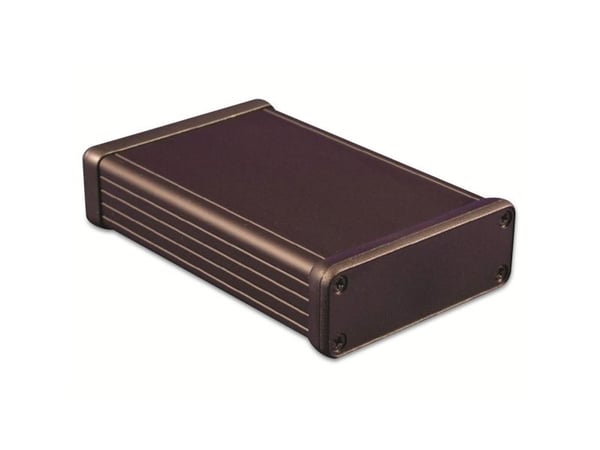 Hammond Electronics 1455J1202BK profilkabinett 120 x 78 x 27 aluminium sort 1 stk
