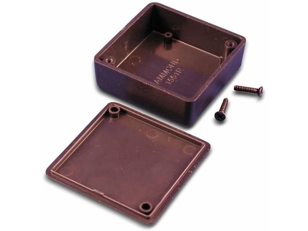 Hammond Electronics 1551RBK eurokabinett 50 x 50 x 20 ABS sort (1 stk.)