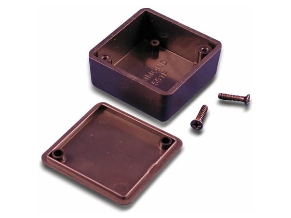 Hammond Electronics 1551PBK Euro-skap 40 x 40 x 20 ABS Sort 1 stk