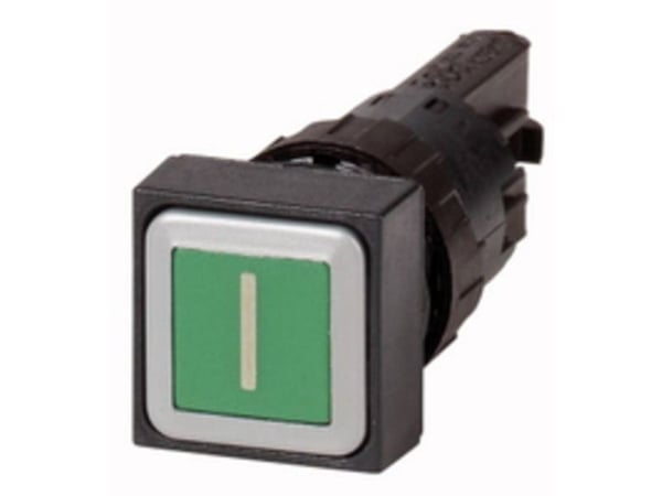Eaton Q18D-11, Knapp, Sort, Grønn, Plast, IP65, 50 mm