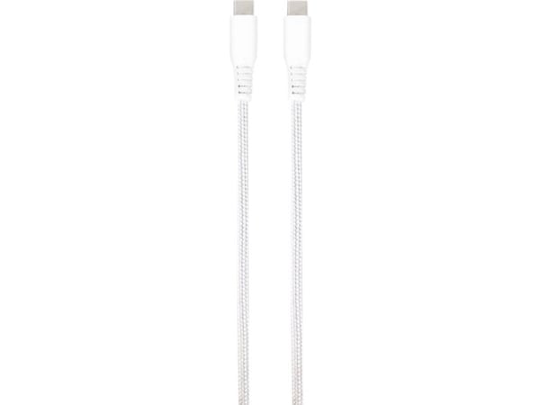 Longlife USB-C/C 2.0 kaapeli 1.5m Valkoinen