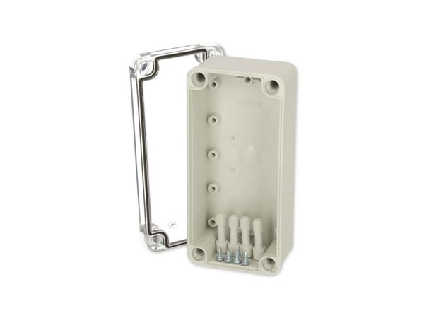 Fibox PC D 65 T Installationskabinet 170 x 80 x 65 Polykarbonaatti Gråhvid (RAL 7035) 1 stk