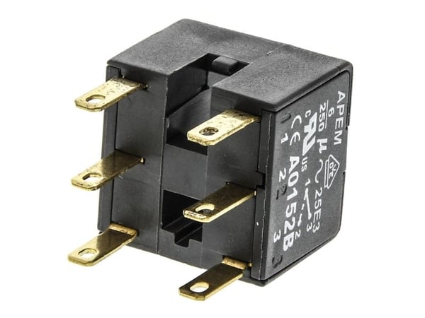APEM A0152B Kosketinelementti 2 x vaihtokytkin Click, Push 250 V/AC 1 kpl 1 kpl
