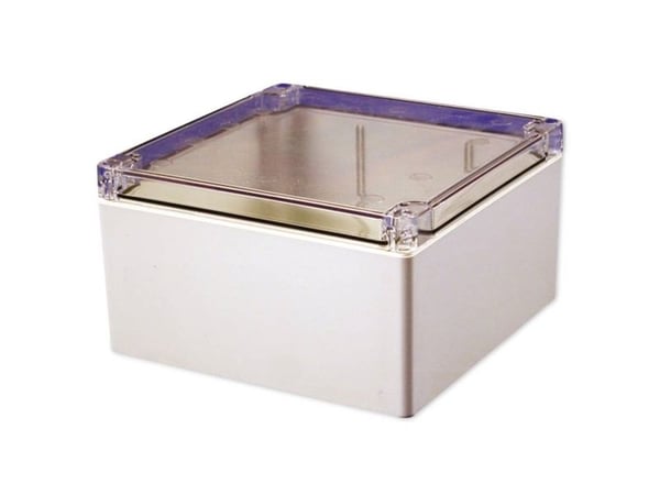 Hammond Electronics 1554S2GYCL universalskåp 160 x 160 x 90 ABS grå/vit (RAL 7035) 1 st
