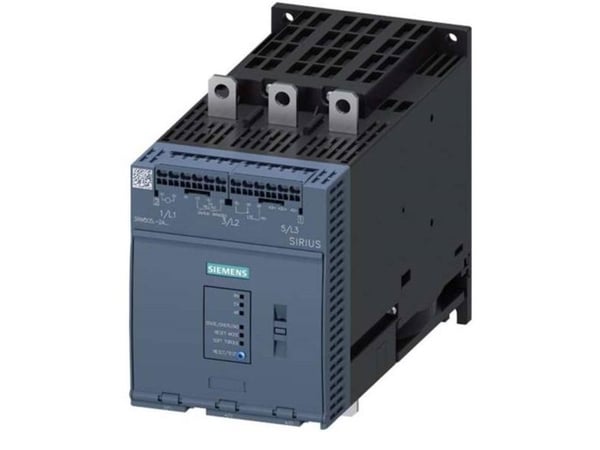 Siemens 3RW5055-2AB15 3RW50552AB15 Pehmokäynnistysyksikkö Moottorin teho 400 V:lla 75 kW Moottorin teho 230 V:lla 37 kW 200 V, 600 V Nimellisvirta ...