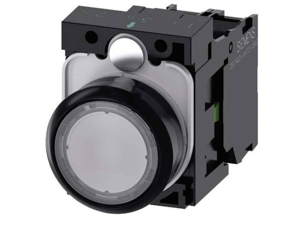 Siemens 3SU1102-0AB70-1BA0, Muovi, Musta, Läpikuultava, 320 V, 30 mm, 60,7 mm, 40 mm