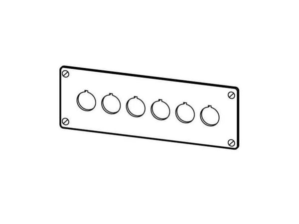 Eaton monteringsplatta för tryckknapp 6-håls M22-E6 (216547)