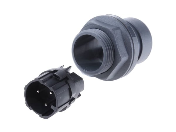 Bulgin PXP6012/03P/ST rundkontakt, innbygging, samlet poltall: 3, serie (rundkontakt): PXP 1 stk