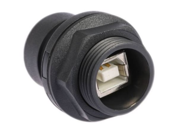 Innebygd USB-sokkel PXP6042/A fremside type A, bakside type B Bulgin (1 stk)