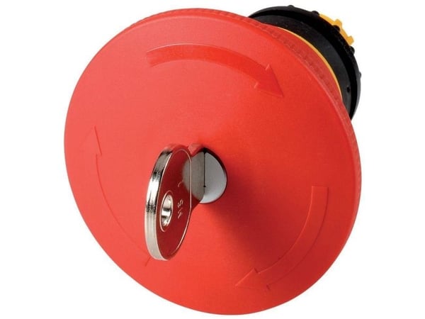 Eaton M22-PVS45P-MS1, Tryckknappsbrytare, Kabel, Svart, Röd, Gul, IP66, IP67, IP69K, UL, CSA, 45 mm