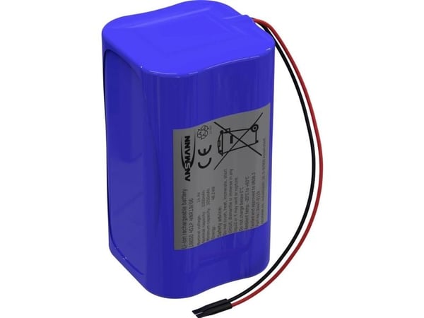 Ansmann Li-Ion akkupakke 4S1P 14,4 V 3350 mAh 4x 18650 med kabel