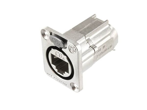Neutrik NE8FDX-Y6, RJ-45, alumiini, Cat6a, kultainen, 1000 V, 1,5 A