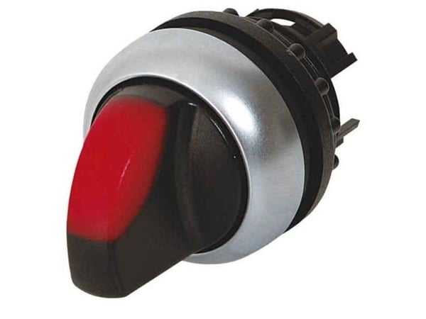 Eaton M22-WRLK-R, Vippströmställare, Plast, Svart, Röd, Silver, IP66, 29,7 mm, 45,9 mm